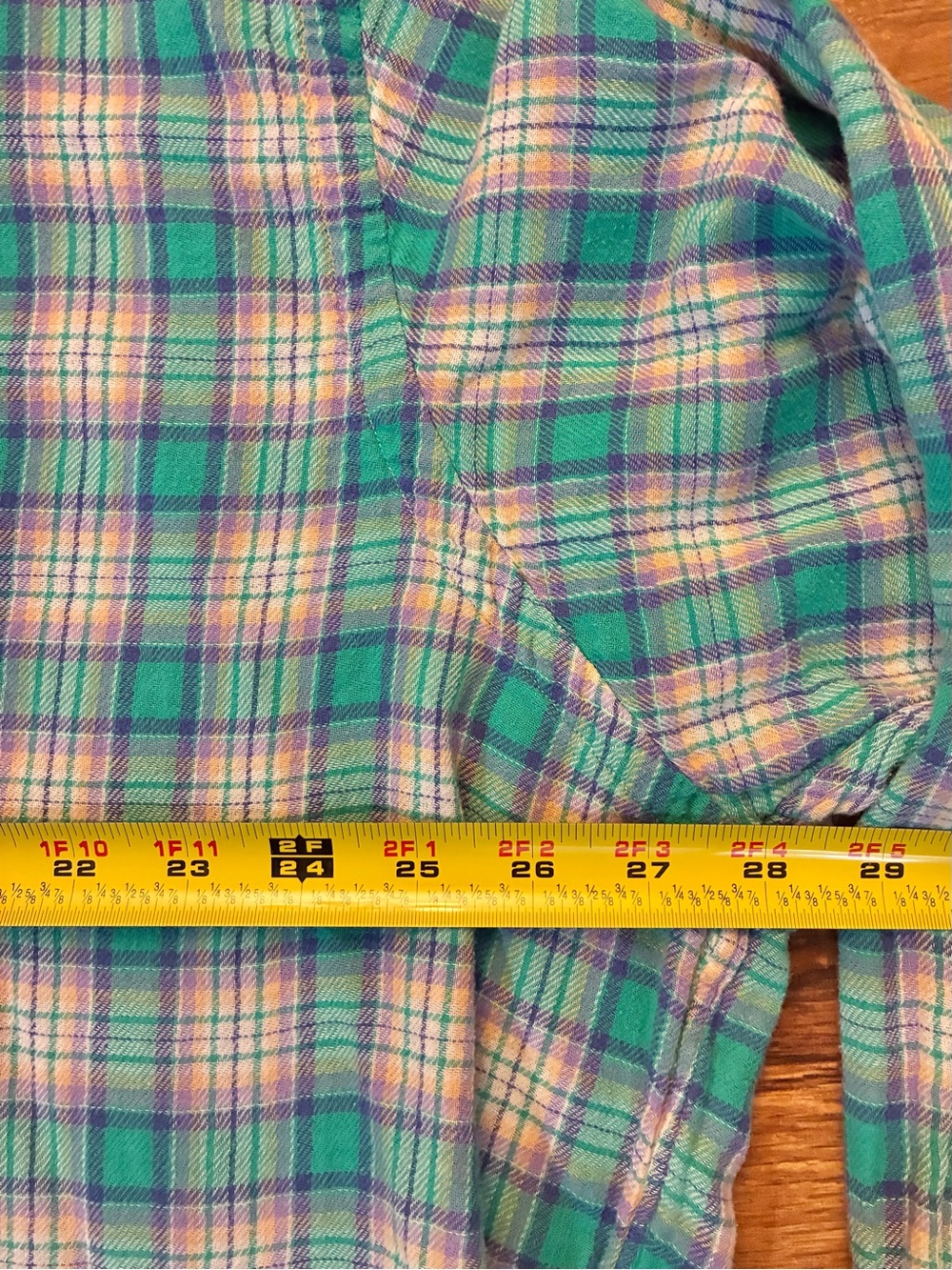 Ralph Lauren Men’s 2XB Big Flannel Plaid Button Down Shirt Blue - Picture 8 of 10